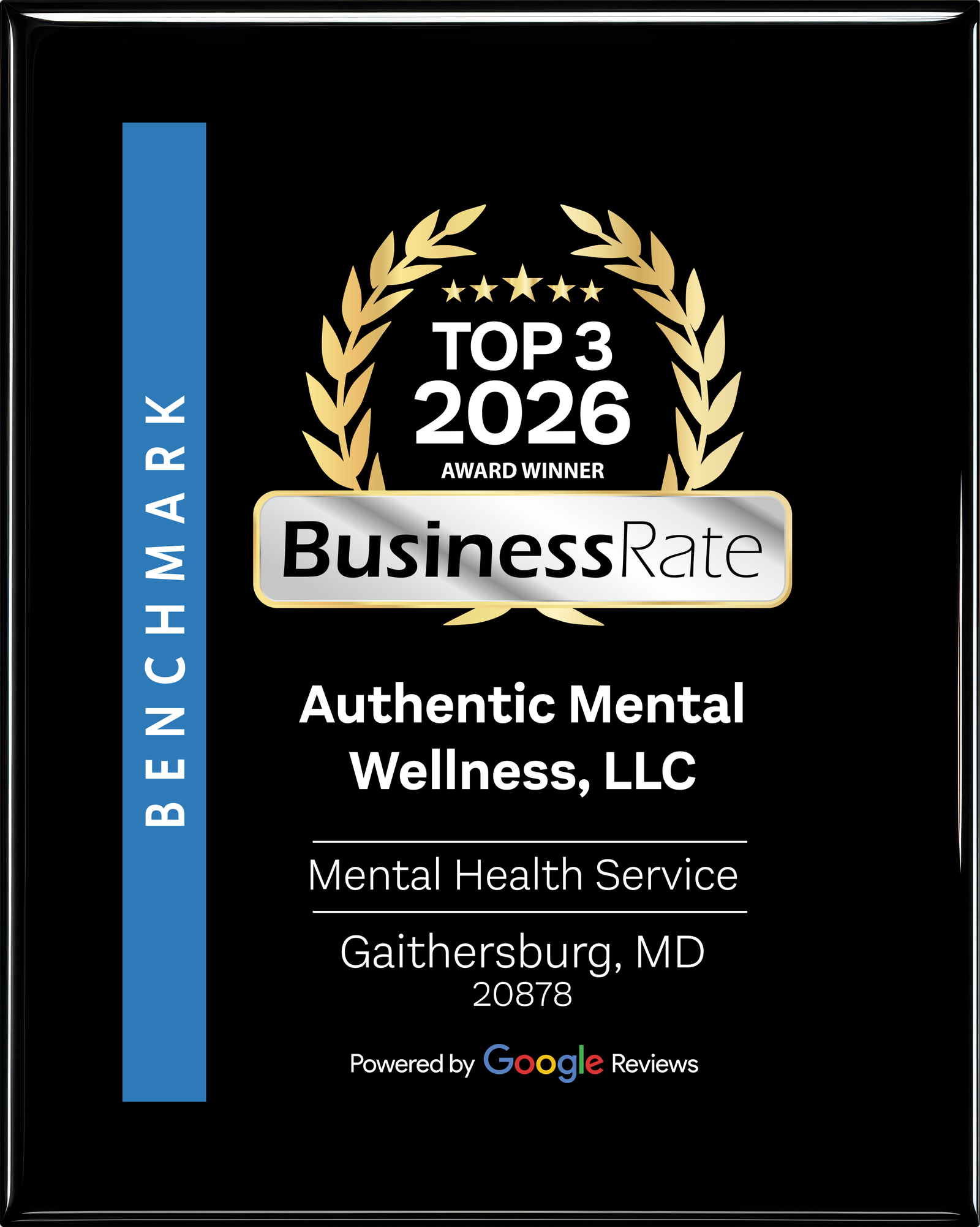 Authentic Mental Wellness, LLC Named a Top 3 Mental Health Service in Gaithersburg, MD for 2026